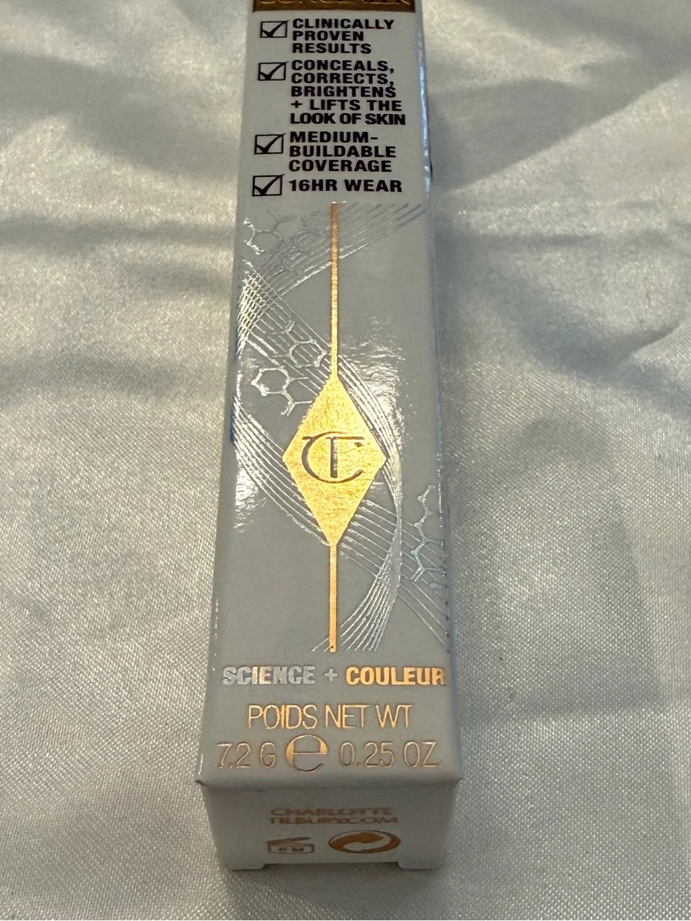 Charlotte Tilbury Concealer 16 DEEP FONCE .25 Oz 16 HR Conceal Correct Brightens